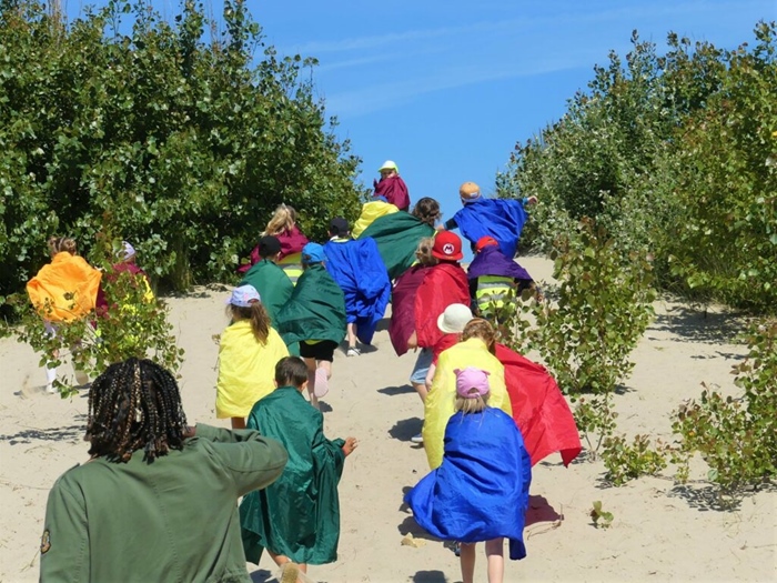 "Kleuren van de zee" activiteiten zeeklassen kust schoolreis leerlingen jeugdcentrum accommodatie vakantieverblijf JVC jeugdverblijfcentrum Oostende